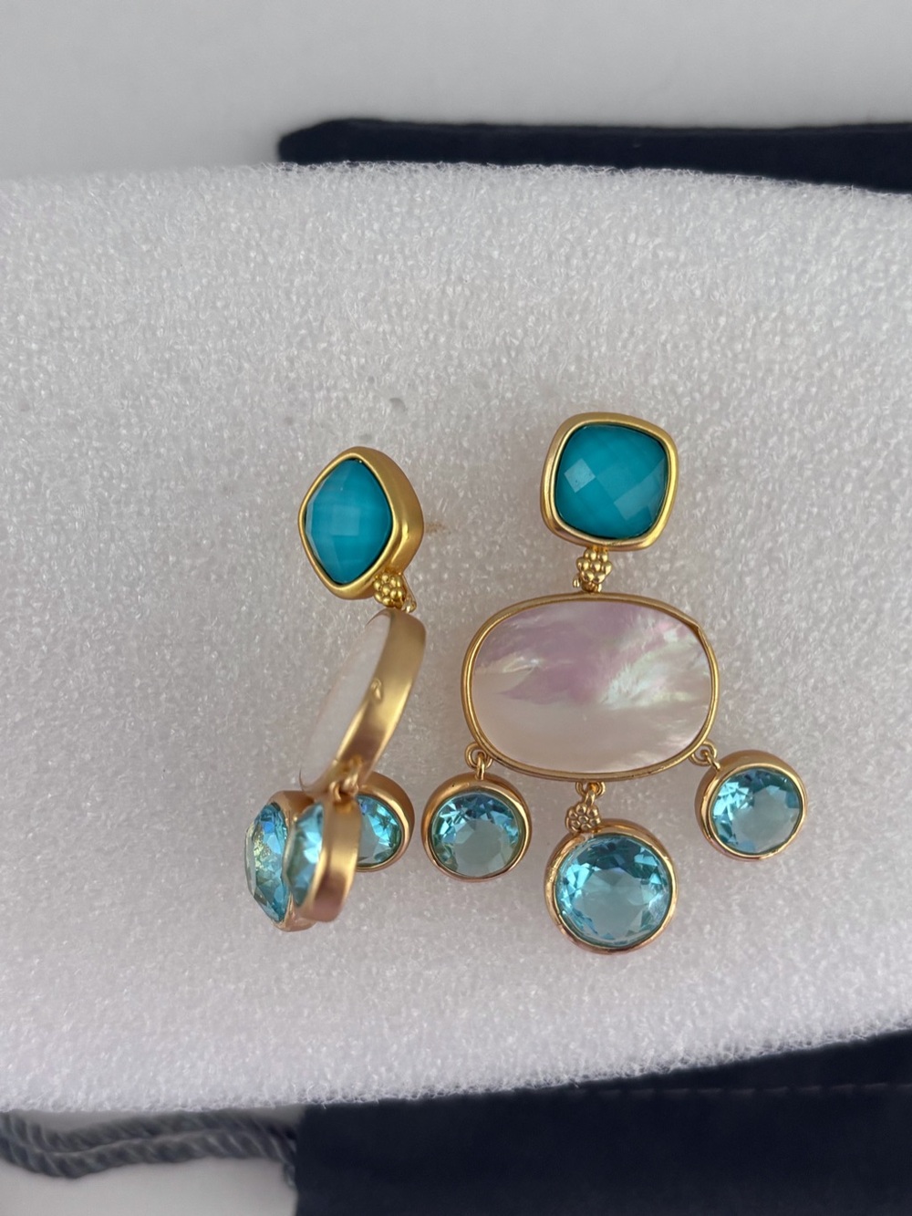 NWOT Julie Vos Kaleidoscopes Chandelier Earring - Picture 4 of 5